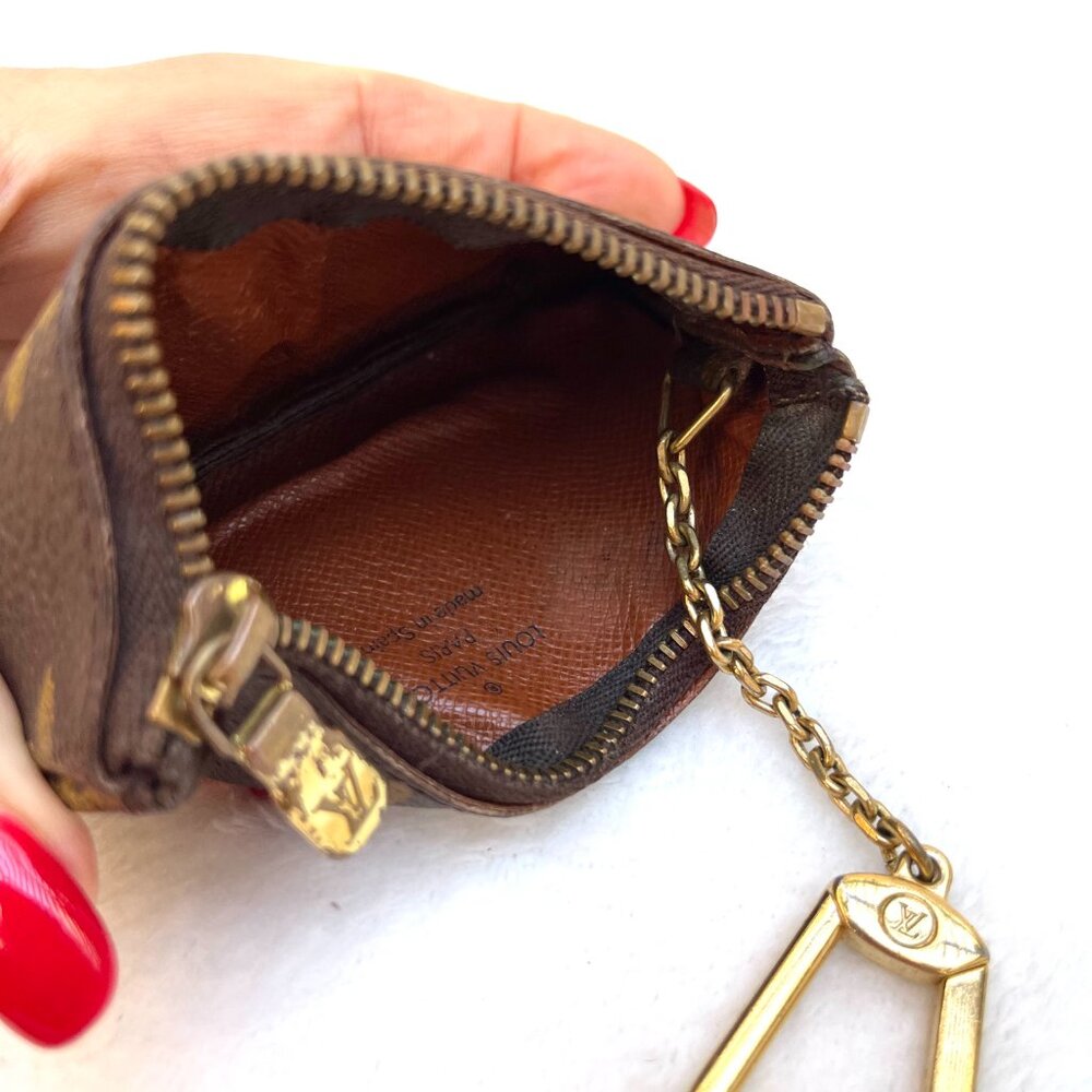 Louis Vuitton Monogram Pochette Clé ЕР3007 Coin & Key Case Z zgriffin58 - Picture 3 of 12